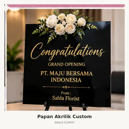 Papan Bunga Akrilik Kudus Kota